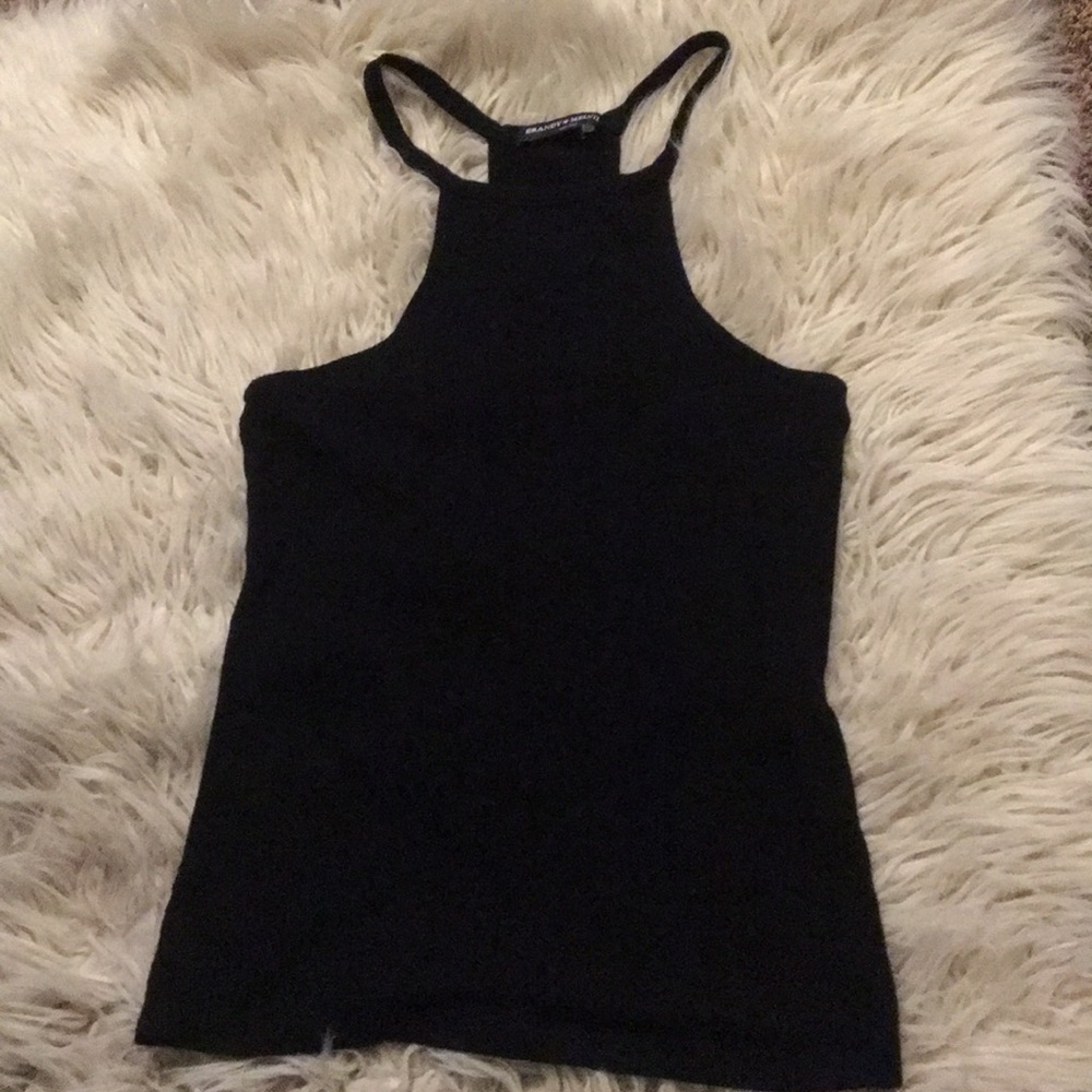 black halter brandy melville shirt